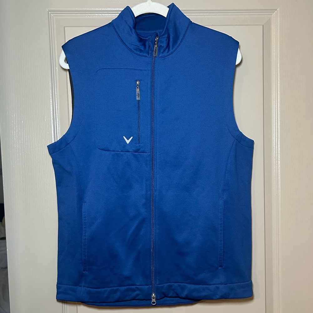 Callaway Men's Golf Vest Weather Series Full Zip Thermal Lightweight - Medium